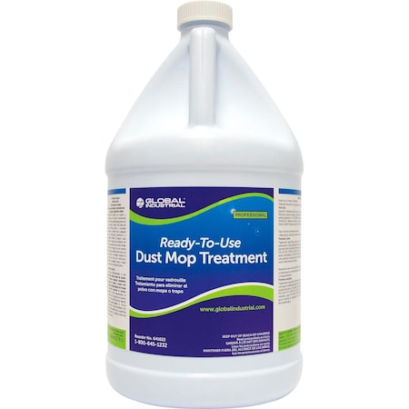 Global Industrial Dust Mop Treatment, RTU, 1 Gallon Bottle 641622